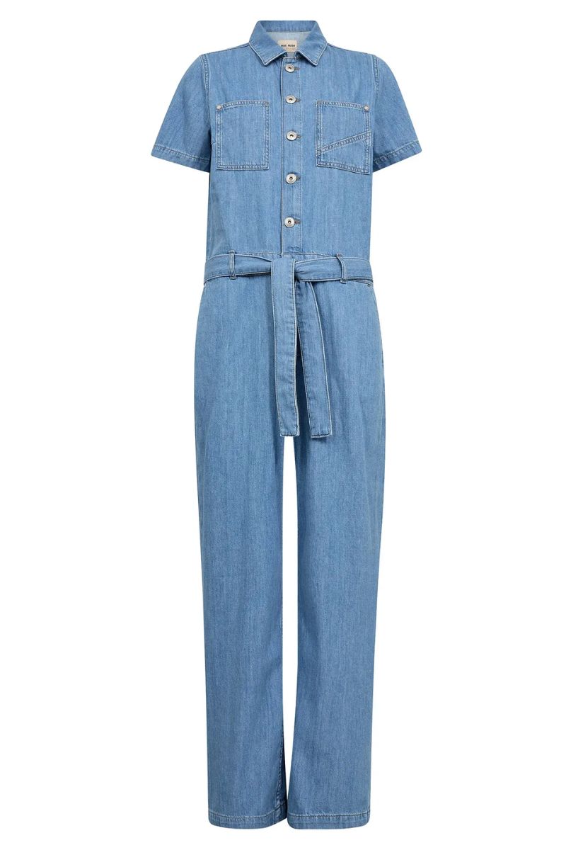 Vale Alabama Jumpsuit Regular | Light Blue | Kjole fra Mos Mosh