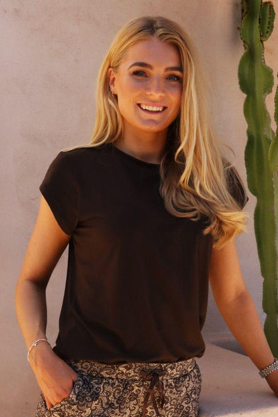 Alma U Tshirt | Mocca | T-Shirt fra Liberté