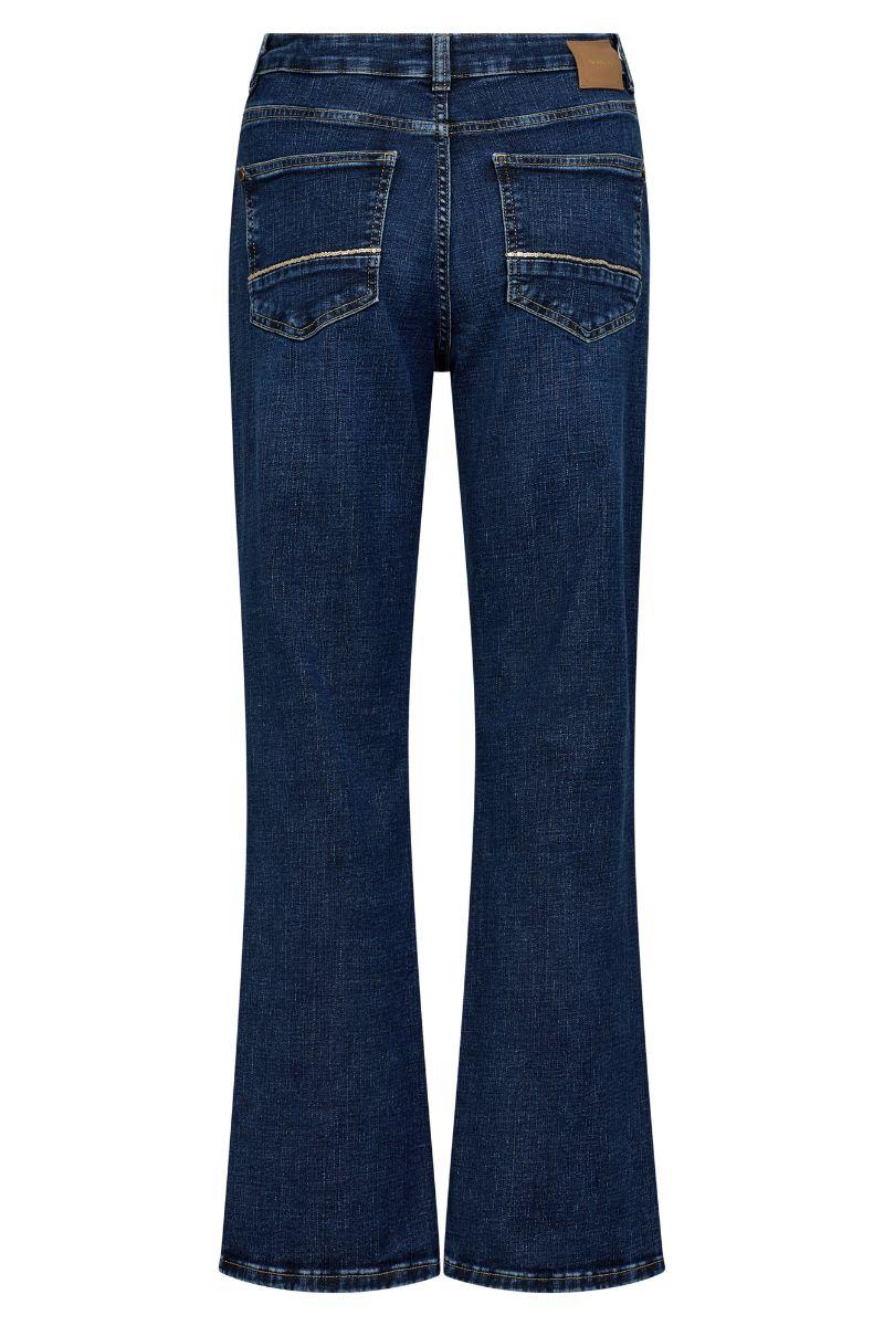 Cecilia Perla Jeans Ankle | Dark Blue | Jeans fra Mos Mosh