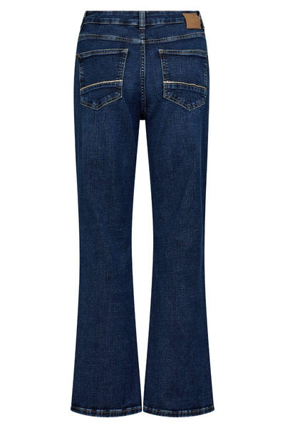 Cecilia Perla Jeans Ankle | Dark Blue | Jeans fra Mos Mosh