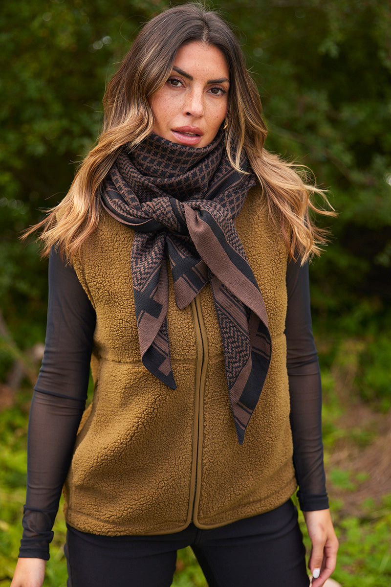 Imperial Scarf | Hot fudge combi | Tørklæde fra French Laundry