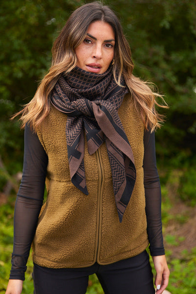 Imperial Scarf | Hot fudge combi | Tørklæde fra French Laundry