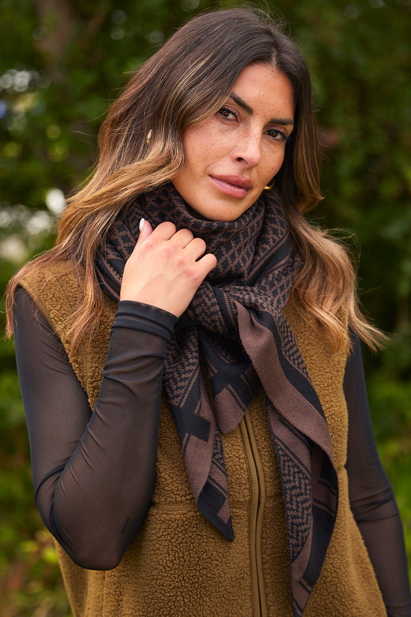 Imperial Scarf | Hot fudge combi | Tørklæde fra French Laundry