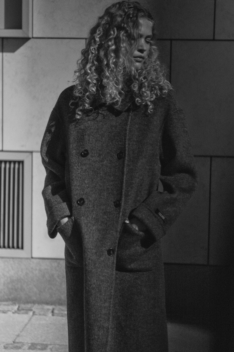 Lucca Barkley Wool Coat | Phantom | Jakke fra Mos Mosh