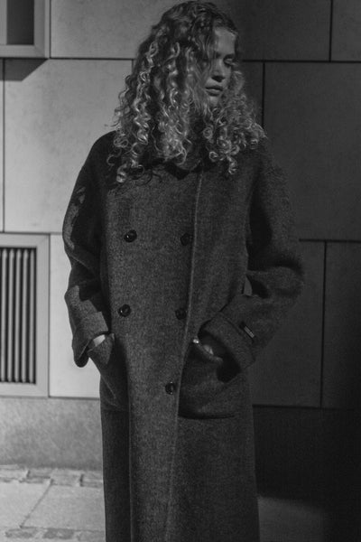 Lucca Barkley Wool Coat | Phantom | Jakke fra Mos Mosh