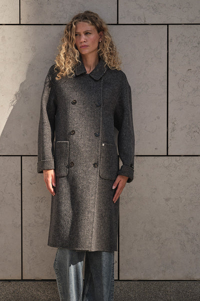 Lucca Barkley Wool Coat | Phantom | Jakke fra Mos Mosh