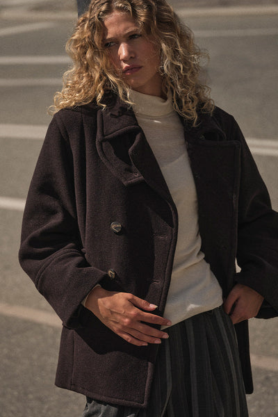 Charly Wool Jacket | Chocolate Torte | Jakke fra Mos Mosh