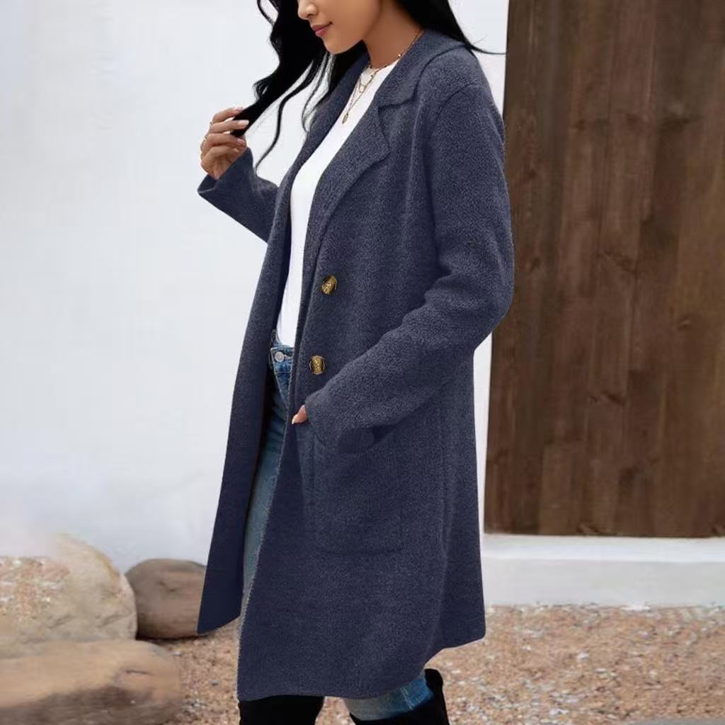 Efterårsfrakke i teddy