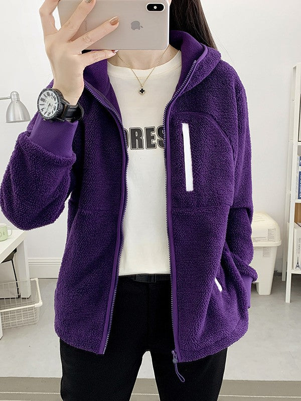 Damen Sherpa Fleece Jacke