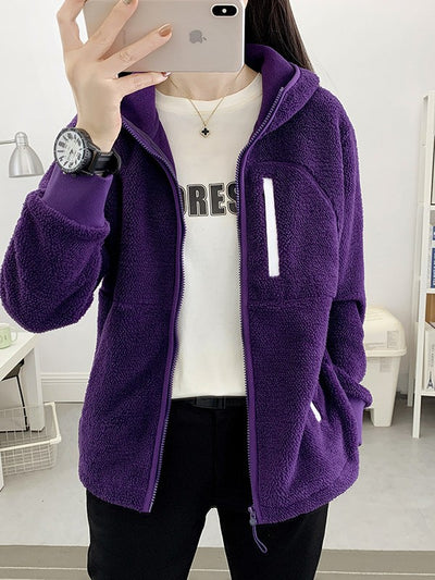 Damen Sherpa Fleece Jacke