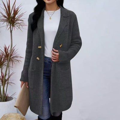 Efterårsfrakke i teddy