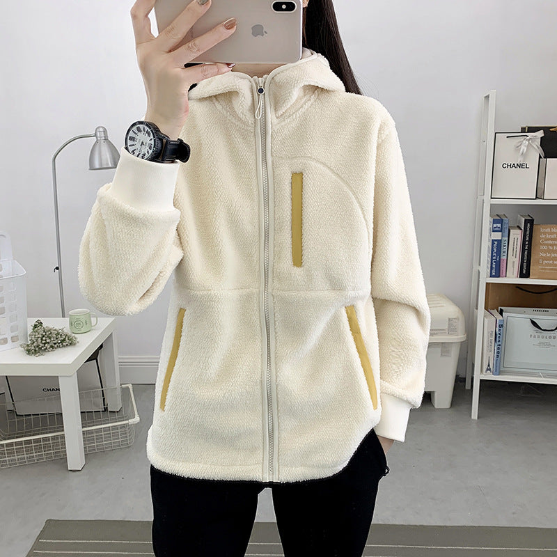 Damen Sherpa Fleece Jacke