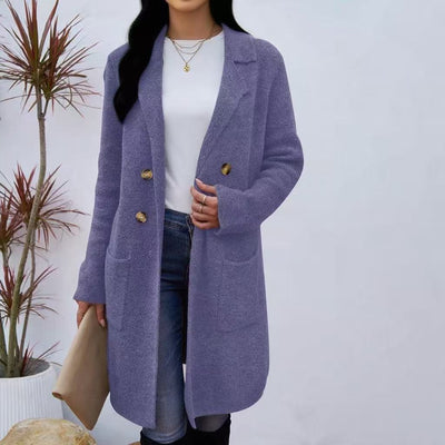 Efterårsfrakke i teddy