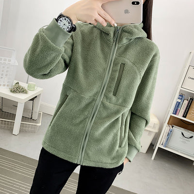 Damen Sherpa Fleece Jacke