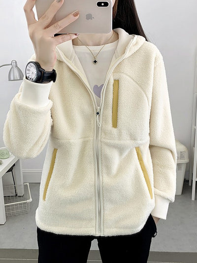 Damen Sherpa Fleece Jacke