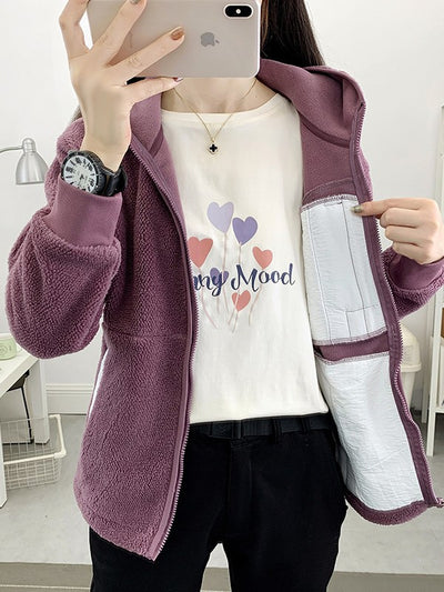 Damen Sherpa Fleece Jacke