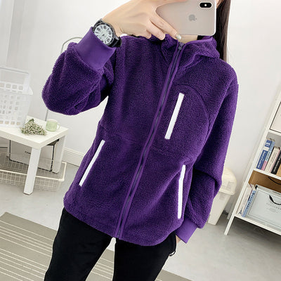 Damen Sherpa Fleece Jacke