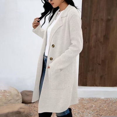 Efterårsfrakke i teddy