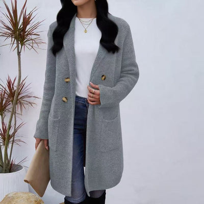 Efterårsfrakke i teddy