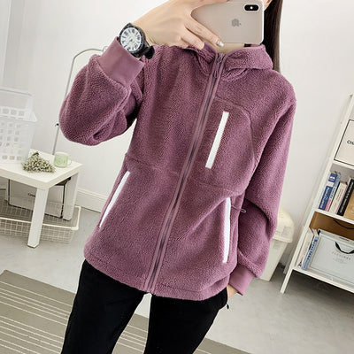 Damen Sherpa Fleece Jacke