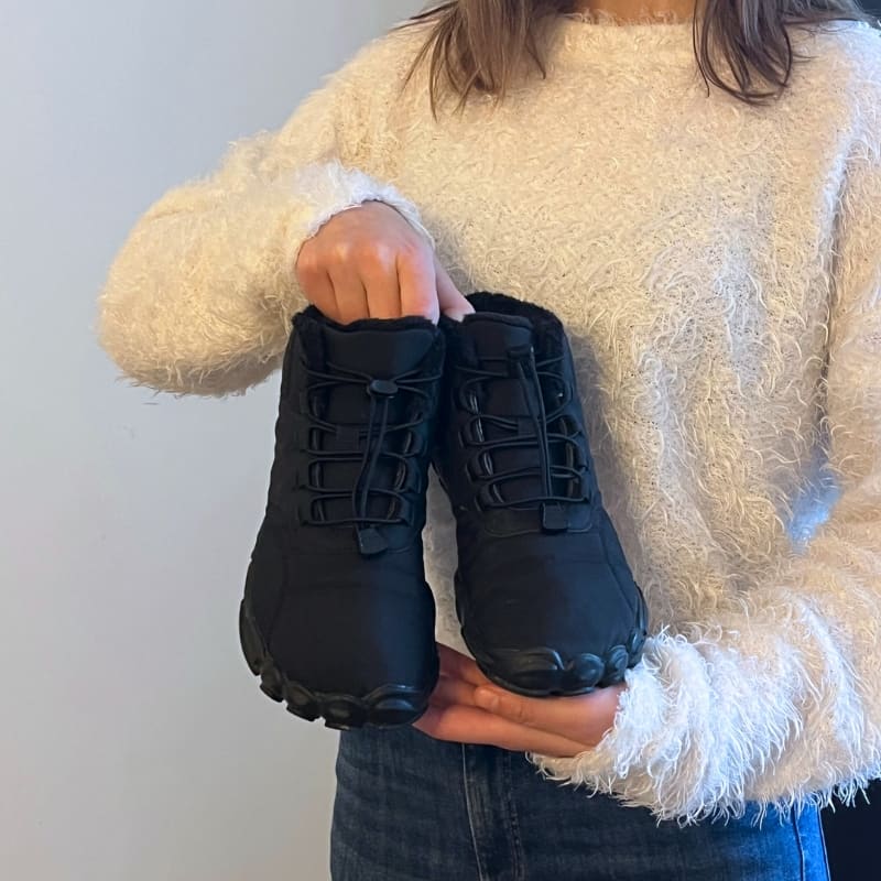 Barfodssko til vinteren med varmt for