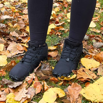 Barfodssko til vinteren med varmt for