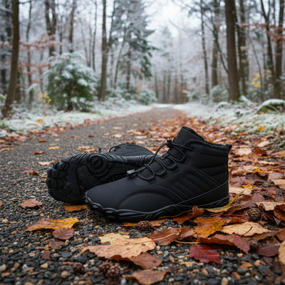 Barfodssko til vinteren med varmt for